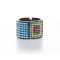 Modern & Vibrant Geometrical Patterned Cuff Bracelet w/Genuine Swarovski Crystals